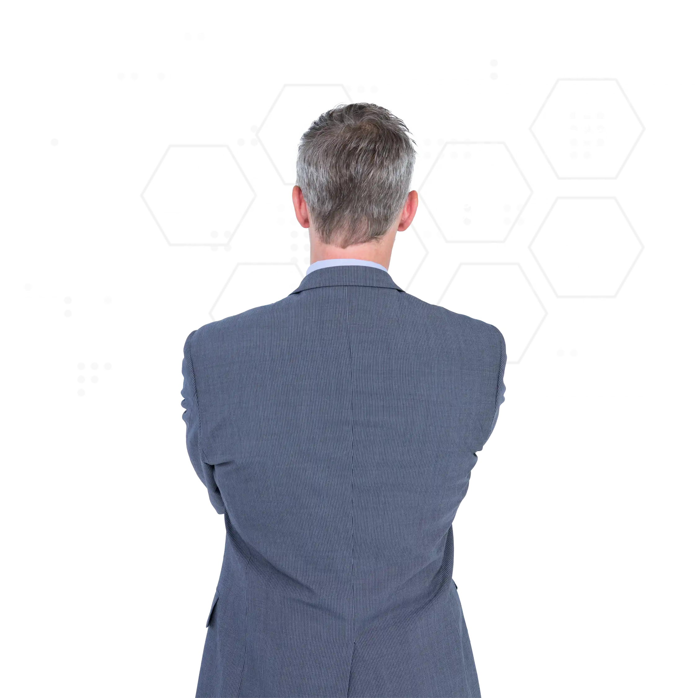 image of a business man considering his communication and operational resiliency plan