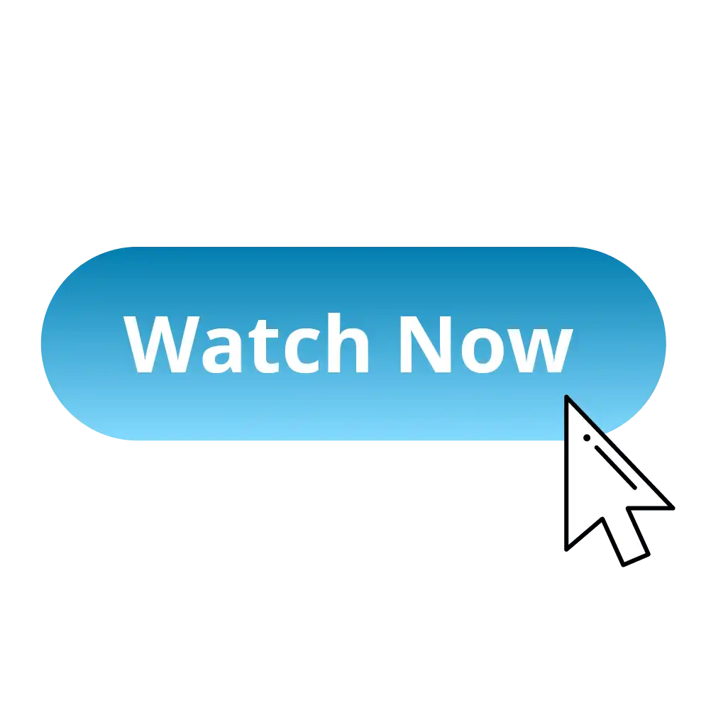 Image of a mouse pointer hovering over a blue button reading 'watch now' to symbolize globalmeet's on demand webcasting