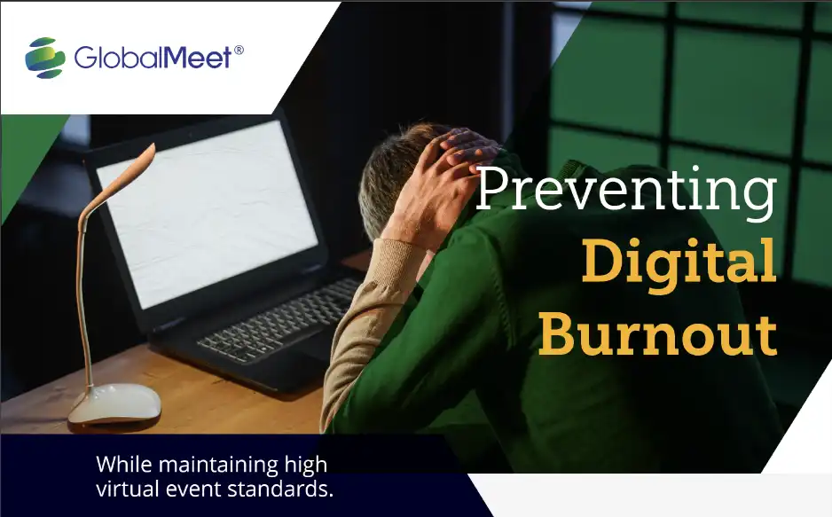 Image promoting GlobalMeet's Preventing Digital Burnout One-Pager